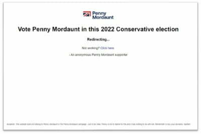 Domain squatting and politics: tactics in the conservative party leadership contest - image